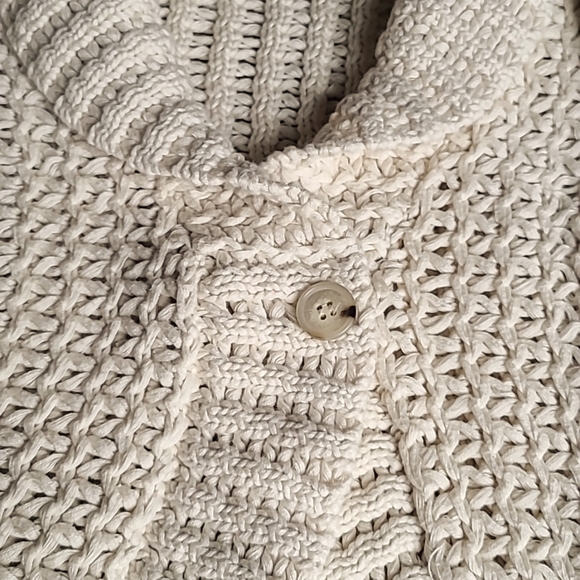 S/M cream, Daisy Fuentes, 1 button cardigan - Picture 4 of 4